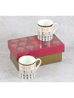India Circus by Krsnaa Mehta - White Garden Gallery Mugs (Pack of 2)