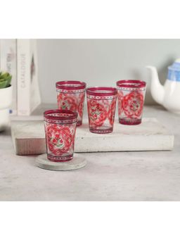 India Circus by Krsnaa Mehta - Clear Rosebud Bloom Chai Glasses (Pack of 4)