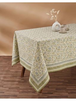 Fabindia - Beige Bela Printed Cotton Table Cover