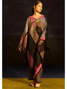 Banana Labs - Illume Noir Pink Black Kaftan with Slip