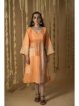 Banana Labs - Aurum Block Orange dress