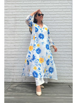 Studio Rabha - Women Blue Reverie Kurta With Pant