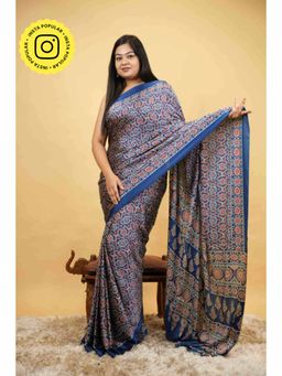 Isadora Life - Modal Crepe Silk Saree with Unstitched Blouse