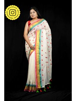 Isadora Life - Softest Mulmul Cotton Saree with Unstitched Blouse