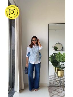 KALALOOM - Playful Denim Jacket Shirt