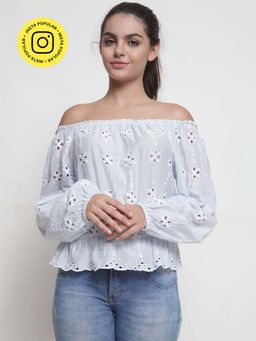 Mukul - White Off Shoulder Top