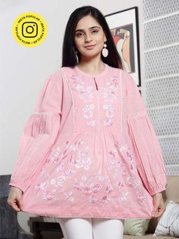 Mukul - Pink Enchanted Garden Top