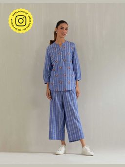 Mukul - Blue Stripes Co-Ord's