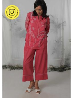 Mukul - Pink Embroidered Co-Ord's