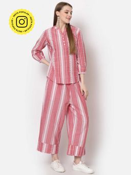 Mukul - Red Stripes Co-Ord's