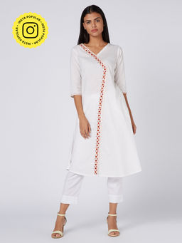 Okhai - Peace Embroidered Cotton Cambric Dress
