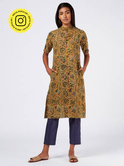 Okhai - Gratitude Kalamkari Cotton Kurta