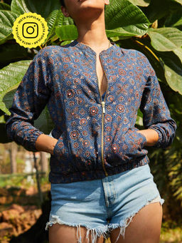 Okhai - Blue Floral Jacket