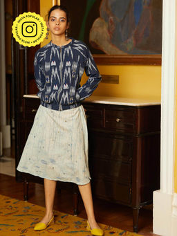 Okhai - Blue Printed Jacket