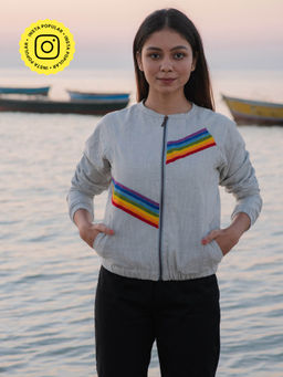 Okhai - 'Sunbeam' Cotton Slub Bomber Jacket
