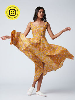 Okhai - Helena Cotton Hand Block Print Dress