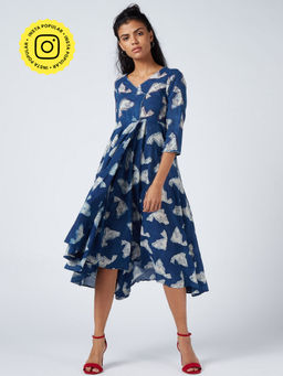 Okhai - Ocean Love Cotton Hand Block Print Dress