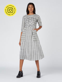 Okhai - Multi-Color The CEO Hand Block Printed Dress