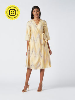 Okhai - Future Ikat Silk Blend Wrap Dress
