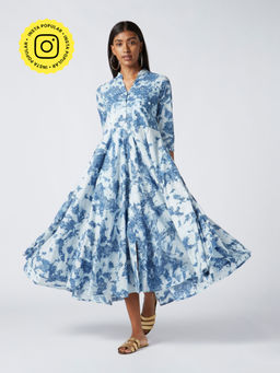Okhai - Naiad Tie Dye Embroidered Cotton Dress