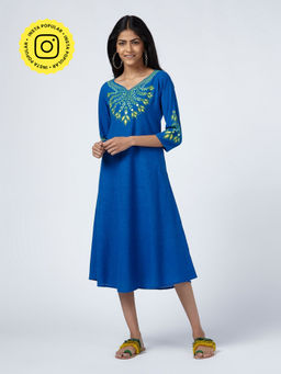 Okhai - Moira Embroidered Cotton Dress