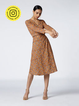 Okhai - Grace Embroidered Cotton Wrap Dress