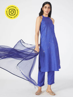 Okhai - Venus Embroidered Kurta Pant Dupatta (Set of 3)