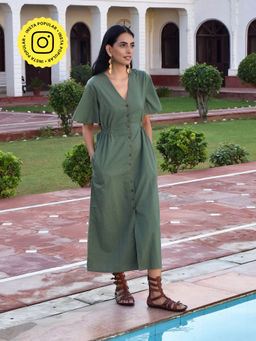 Okhai - Bell Pepper Pure Cotton Dress