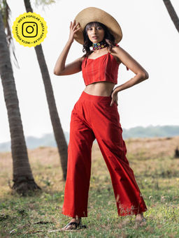 Okhai - Flame Pure Cotton Co-ord Pant (Set of 2)