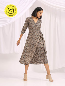 Okhai - Shabnam Hand Block Printed Kalamkari Dress