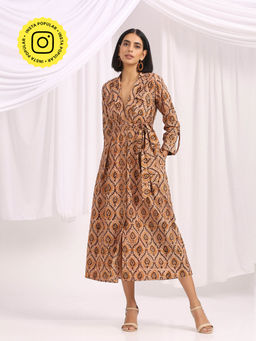 Okhai - Khwaja Hand Block Printed Kalamkari Dress