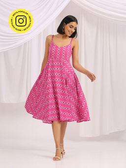 Okhai - Wildest Dream Pure Cotton Ikkat Dress
