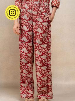 Okhai - Maeve Handblock Printed Pure Cotton Pants
