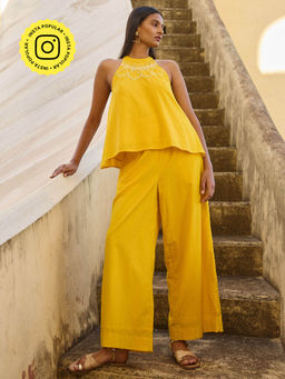 Okhai - Sona Pure Cotton High-Waisted Pants