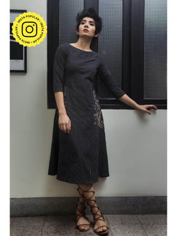 Okhai - Cotton Embroidered Mirror Work Dress