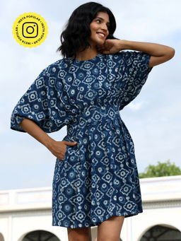 Okhai - Agatha Hand Block Printed Mini Dress