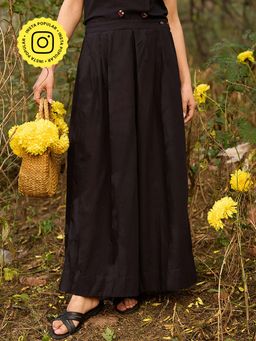 Okhai - Dusking Black Pure Cotton Pant