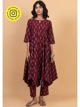 Okhai - Rhythmn Pure Cotton Ikat Kurta Pant Set