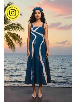 Okhai - Backwater Hand Applique And Embroidery Work Pure Cotton Dress