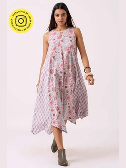 Okhai - Vacay Hand Block Printed Pure Cotton Sleeveless Dress