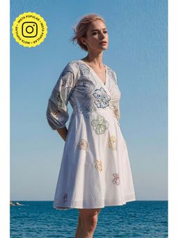 Okhai - Delilah' Hand Embroidered And Mirrorwork Dress