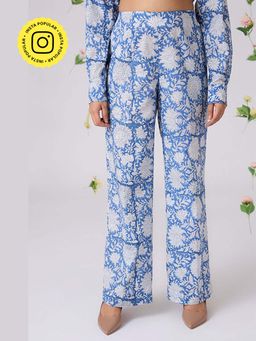 Okhai - Fragments Handblock Printed Pure Cotton Pants