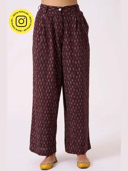 Okhai - Mirage Pure Cotton Ikat High Waisted Pants