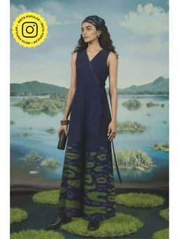 Okhai - Hilltop Hand Applique and Embroidery Work Pure Cotton Jumpsuit