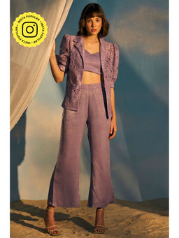 STTAVOSS - Iris Coord Self Design Lavender (Set of 3)