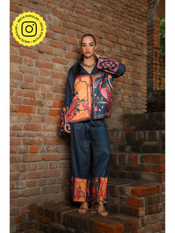 STTAVOSS - Elixir Teal and Orange Co-Ord (Set of 2)
