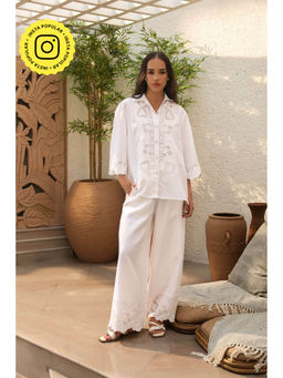 STTAVOSS - Dreamer White Co-Ord (Set of 2)
