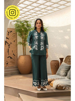 STTAVOSS - Poppy Green Co-Ord (Set of 2)