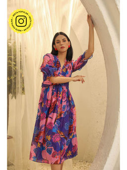 STTAVOSS - Multi-Colour Printed Meryl Dress