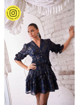 STTAVOSS - Navy Blue Madison Mini Dress